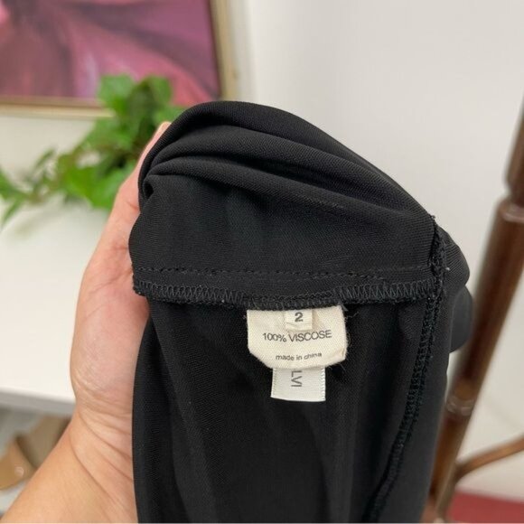 L'Agence Little Black Dress Slinky ZipperNeckline Adjustable Size 2 - Picture 7 of 8